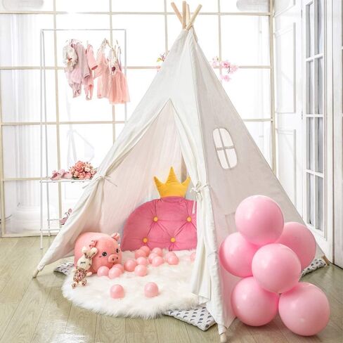 Kids Teepee Tent Indoor with Star Lights, Gift for Boys & Girls, Toys for Toddler, Kids Playhouse for Indoor Decor Party Games in Saudi Arabia
