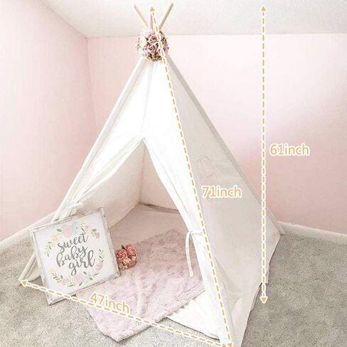 Kids Teepee Tent Indoor with Star Lights, Gift for Boys & Girls, Toys for Toddler, Kids Playhouse for Indoor Decor Party Games in Saudi Arabia