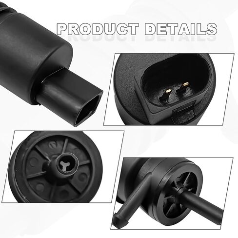 Windshield Washer Pump & Grommet, Compatible with 2009-2016 Ram 2500, 2009-2017 Ram 1500/ Ram 3500, Replace OE number 68071576AA in Saudi Arabia