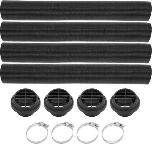 Car Truck RV Bus Van Boat Car Heater Duct Kit Car Heater Duct Pipe Hose Set with Heater Pipe Clamp 42mm ID 100cm Max l in Saudi Arabia