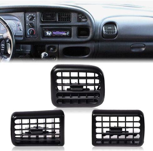 PIT66 A/C Heater Dash Bezel Vents Compatible with Compatible with Dodge Ram 1500 2500 3500 1998-2002 Dashboard 5GK51DX9AA 5EU11DX9AB 926469 in Saudi Arabia