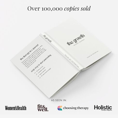 The Growth Guided Journal - Like Therapy in a Journal for Self-Discovery, Healing, Self-Love and Personal Growth - Daily Journal Prompts for Self-Care - Wellness Gift for Men and Women in Saudi Arabia