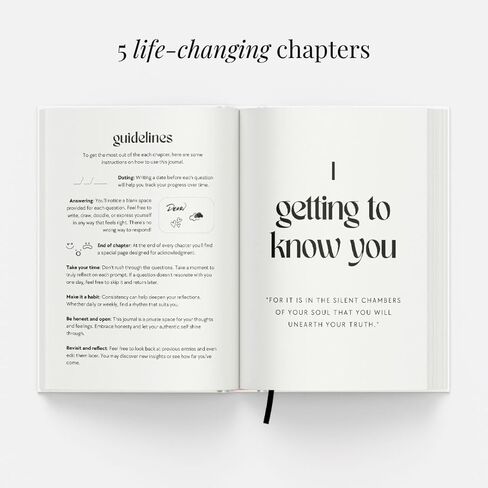 The Growth Guided Journal - Like Therapy in a Journal for Self-Discovery, Healing, Self-Love and Personal Growth - Daily Journal Prompts for Self-Care - Wellness Gift for Men and Women in Saudi Arabia