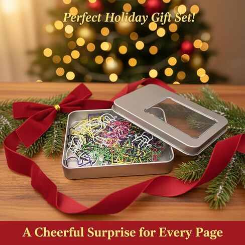 60pcs Cute Christmas Paper Clips, Fun Paperclips, Christmas Office Supplies, Office School Christmas Gifts in Saudi Arabia