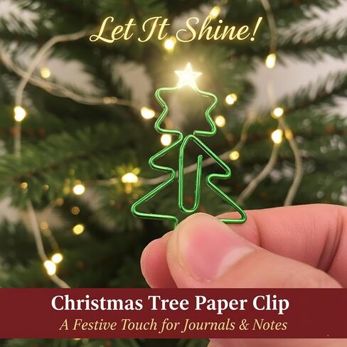 60pcs Cute Christmas Paper Clips, Fun Paperclips, Christmas Office Supplies, Office School Christmas Gifts in Saudi Arabia