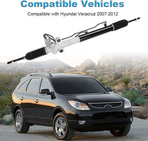 Hydraulic Power Steering Rack and Pinion Assembly Compatible with Hyundai Veracruz 2007 2008 2009 2010 2011 2012 Replacement for 26-2434 262434 577003J100 577243J000 568202B000 568202B900 in Saudi Arabia
