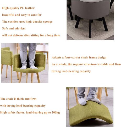 Round Dining Table and Chairs Set 4, Office Reception Room Club Table and Chair Set,Reception Negotiation Table Coffee Table and Upholstered Chair Set,for Home Balcony Cafe Break Room in Saudi Arabia