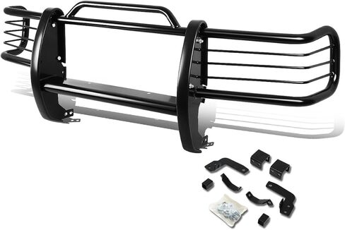 Auto Dynasty Front Bumper Protector Compatible with 1984-2001 Jeep Cherokee XJ SUV Brush Grille Guard (Black) in Saudi Arabia