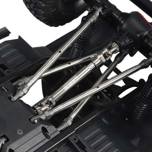 عمود محرك RC من GLOBACT مكون من قطعتين من الفولاذ المقاوم للصدأ لـ TRX4 المحوري SCX10 Redcat Gen 8 1/10 RC أجزاء ترقية السيارة الزاحفة (96-131 مم) in Kuwait