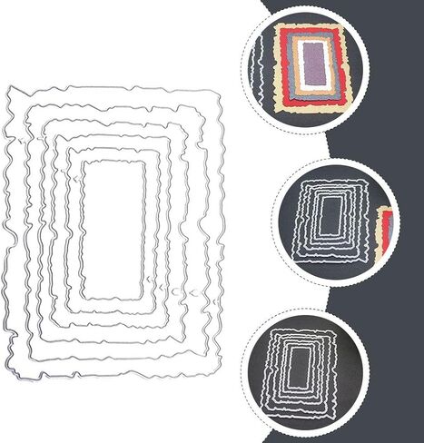 1 مجموعة مستطيل الإطار قطع يموت المعادن يموت تخفيضات ل ورق زينة صياغة Craft بها بنفسك الحرفية Stencil لسكرابوكينغ وبطاقة صنع in Saudi Arabia