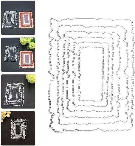 1 مجموعة مستطيل الإطار قطع يموت المعادن يموت تخفيضات ل ورق زينة صياغة Craft بها بنفسك الحرفية Stencil لسكرابوكينغ وبطاقة صنع in Saudi Arabia