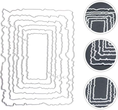 1 مجموعة مستطيل الإطار قطع يموت المعادن يموت تخفيضات ل ورق زينة صياغة Craft بها بنفسك الحرفية Stencil لسكرابوكينغ وبطاقة صنع in Saudi Arabia