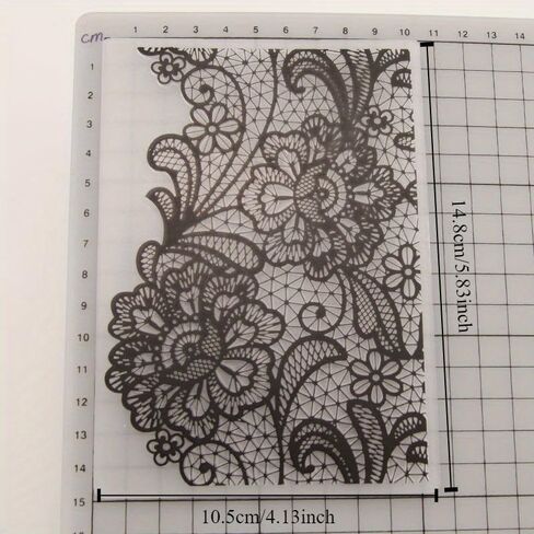 3D Embossed Folder for DIY Relief Craft Making LACE Flower Pattern Background Greeting Card Scrapbooking No Stamp Metal Cutting Die in Saudi Arabia
