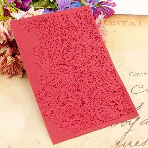 3D Embossed Folder for DIY Relief Craft Making LACE Flower Pattern Background Greeting Card Scrapbooking No Stamp Metal Cutting Die in Saudi Arabia