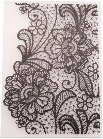 3D Embossed Folder for DIY Relief Craft Making LACE Flower Pattern Background Greeting Card Scrapbooking No Stamp Metal Cutting Die in Saudi Arabia