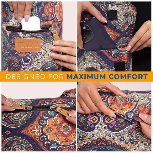 Celestial Yoga Mat Bag | Large Yoga Mat Bags for Women and Men | Fits Thick Yoga Mat & Yoga Accessories | Three Storage Pocket | Adjustable Yoga Bag Shoulder Strap in Kuwait