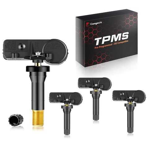 مستشعر TPMS مبرمج مسبقًا 315 ميجا هرتز متوافق مع Chevy Tahoe 2007-2020، Colorado 2015-2022، GMC Yukon 2007-2020 Canyon 2013-2022، استبدال بجودة OE (4 قطع) in Kuwait