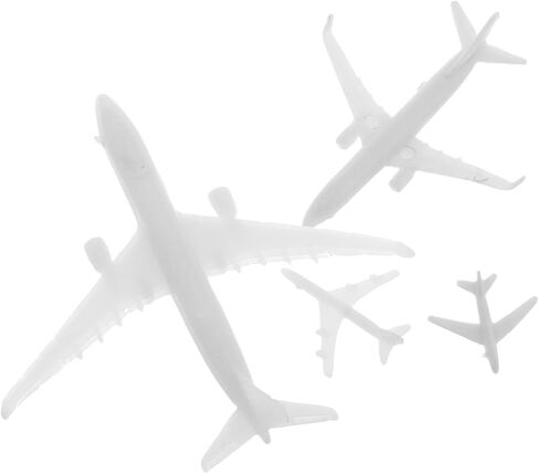 Gatuida 4pcs Micro Landscape Airplane Models Detailed Planes for Desktop Display for Exhibitions and Creative Model Collections Realistic Miniature Aircraft Figurines in Saudi Arabia