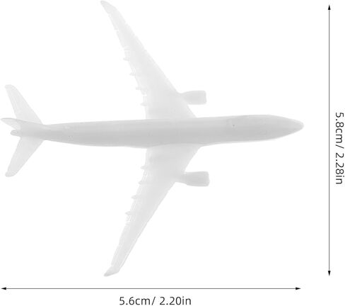 Gatuida 4pcs Micro Landscape Airplane Models Detailed Planes for Desktop Display for Exhibitions and Creative Model Collections Realistic Miniature Aircraft Figurines in Saudi Arabia