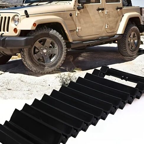 Traction Boards, 12.8in Snow Chains, Winter Car Essentials, Car Snow Chains Anti-Slip Mats Vehicle Portable Recovery Tracks For Cars, Trucks, Van in Saudi Arabia