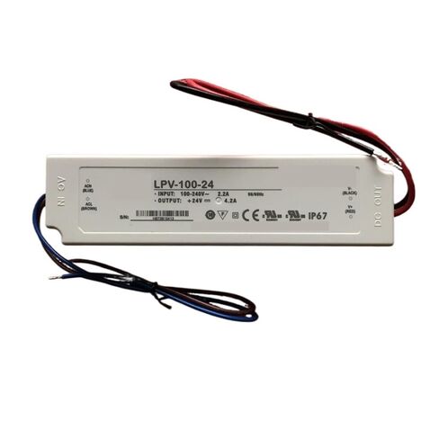 1pcs LPV-100 Series LPV-100-5 LPV-100-12 LPV-100-15 LPV-100-24 LPV-100-36 LPV-100-48 IP67 LED Waterproof Power Supply(LPV-100-12) in Saudi Arabia