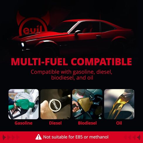 مجموعة خط الوقود EVIL ENERGY 6AN PTFE مع فلتر وقود 10 ميكرون، وفلتر وقود مضمن ومشبك قوس 50 مم عالمي، طقم تركيب خرطوم 6AN PTFE بطول 10 أقدام in Saudi Arabia