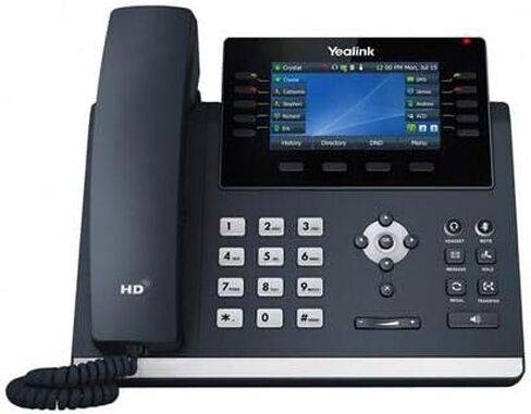 Yealink T46U IP Phone - Power Adapters Included - 1 Year Manufacturer Warranty - Unlocked can be Used with Any VoIP Provider (Renewed) in Saudi Arabia
