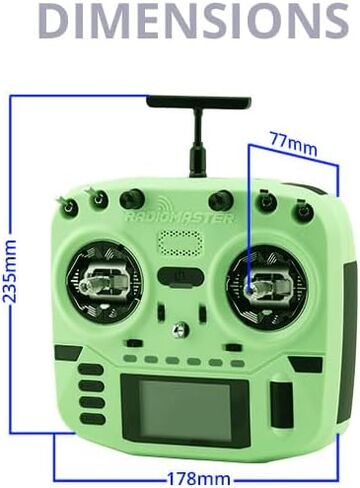 نظام تشغيل جهاز إرسال وحدة التحكم الراديوية Radiomaster Boxer Crush EdgeTX ونظام ExpressLRS RF المثبت مسبقًا (ELRS M2 مع 6200-Yellow) in Saudi Arabia
