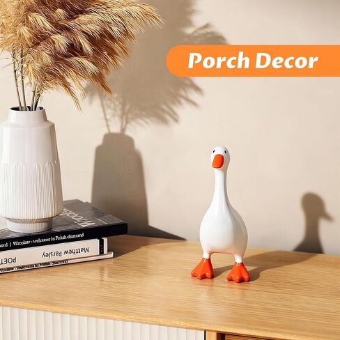 Premium Desk Goose Statue-Resin Desktop Goose With Magnetic Beak Used for key storage,I nteresting Office Mini Table Goose Decoration, Suitable For Bathroom, Kitchen,Dormitory, Mini Garden Decoration in Saudi Arabia