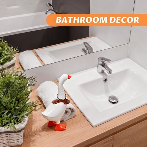 Premium Desk Goose Statue-Resin Desktop Goose With Magnetic Beak Used for key storage,I nteresting Office Mini Table Goose Decoration, Suitable For Bathroom, Kitchen,Dormitory, Mini Garden Decoration in Saudi Arabia