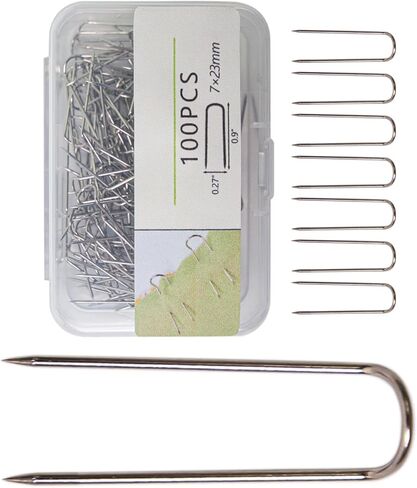 100/200Pcs Sewing Fork Pin Fork Double Blocking Needlecraft For Quilting Needlecraft Project Jewelry Display Jewelry Display Pins in Saudi Arabia