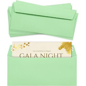 #9 Blue Envelopes Self Seal, 500/pack, Colored Envelopes Letter Size 3 7/8 x 8 7/8 inch, Business Envelopes for Cards, Invitations, Holiday, Postcards, Gifts, 32lb Paper, Colorful Envelopes #9 in Kuwait