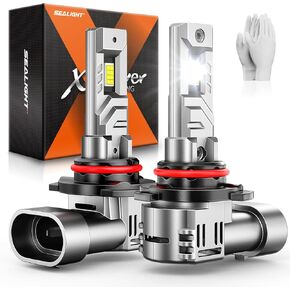 مصابيح SEALIGHT 9005 H11، 96,000LM 900% سطوع HB3 H8/H9، مصابيح بيضاء باردة 6500K مع مروحة 15000 دورة في الدقيقة، التوصيل والتشغيل ATV/UTV، عمر ممتد 10 سنوات IP68 مقاوم للماء، حزمة من 4 in Kuwait