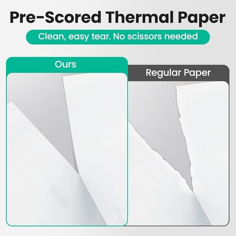 Thermal Printer Paper 8.5x11Inch, 2 Rolls Per Box, US Letter Size Printer Paper, Long-Term Archival Quality, Compatible with CamScanner P1 Pro Printer, Compact and Portable (44 Sheets) in Saudi Arabia