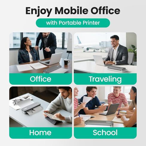 Thermal Printer Paper 8.5x11Inch, 2 Rolls Per Box, US Letter Size Printer Paper, Long-Term Archival Quality, Compatible with CamScanner P1 Pro Printer, Compact and Portable (44 Sheets) in Saudi Arabia