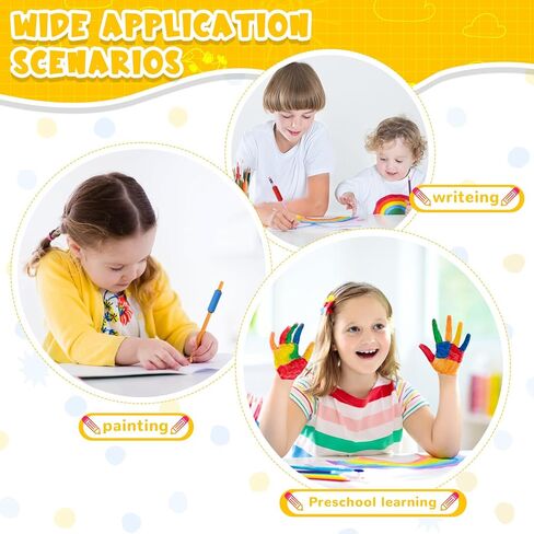 6 Pcs Pencil Weights 1.5 oz Colorful Silicone Handwriting Aid Kit for Children Writing Weighted Pencil Holder Tool for Kids Handwriting Autism Learning(Red, Yellow, Blue, Green, Pink, Purple) in Saudi Arabia