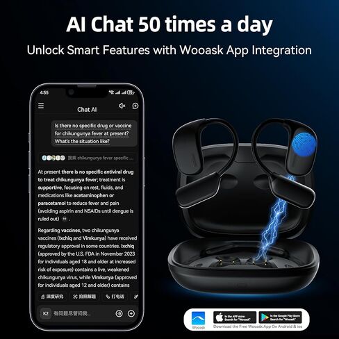 سماعات أذن للترجمة من Ai في الوقت الحقيقي، سماعات أذن للترجمة 3 في 1 مع 144 لغة/4 أوضاع للترجمة، سماعات رأس للمترجم، 48 ساعة من Audiofonos Traductores Inglés Español لتعلم السفر in Kuwait