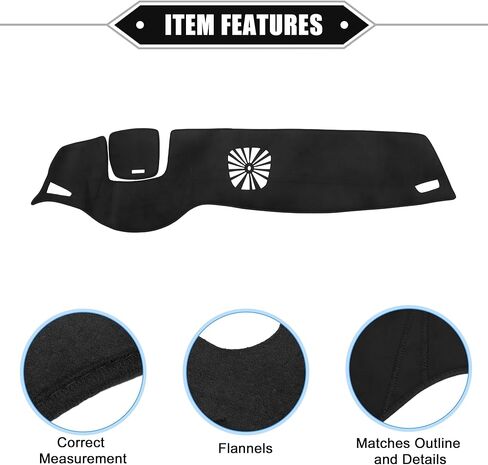 Car Dashboard Cover Mat Compatible for BMW 7 Series 2016-2020 without HUD, Protective Flannels Black Center Console Interior Trim Dash Board Mat in Saudi Arabia