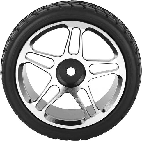 VGEBY 2pcs 1/10 RC Truck Rubber Tire Wheel Tyre for Racing On Road Car (Black) in Saudi Arabia