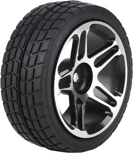 VGEBY 2pcs 1/10 RC Truck Rubber Tire Wheel Tyre for Racing On Road Car (Black) in Saudi Arabia