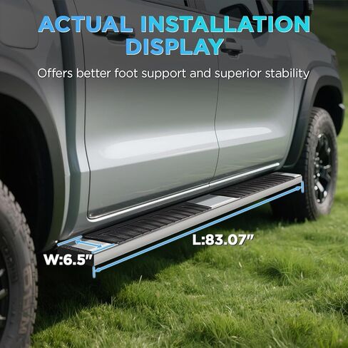 PZ 6.5" Running Boards Compatible with 2005-2025 Nissan Frontier Crew Cab (4 Full Size Doors), Mirror Stainless Steel Side Step Rails Nerf Bars in Saudi Arabia