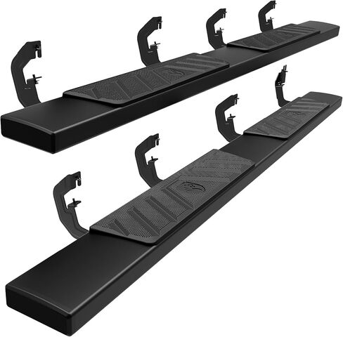 Tyger Auto 6" Riser Running Boards Compatible with 2007-2018 Chevy Silverado GMC Sierra 1500; 2007-2019 2500 3500HD; 2019 LD/Limited | Crew Cab | TG-RS6C60048 | Side Step Rails Nerf Bars in Saudi Arabia