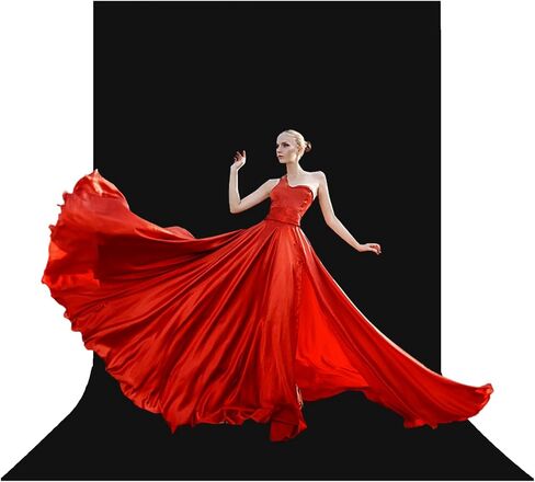 BEIYANG أسود 10أقدام × 20أقدام شاشة خلفية تصوير فوتوغرافي كبيرة غير عاكسة من القماش المخملي المقاوم للتجاعيد خلفية الصورة لالتقاط الصور، اجتماع التكبير، لعبة التبخير المباشر in Saudi Arabia