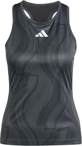 أديداس Club Tennis Graphic Tank Top رمادي/أسود/كربون SM in Saudi Arabia