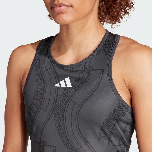 أديداس Club Tennis Graphic Tank Top رمادي/أسود/كربون SM in Saudi Arabia