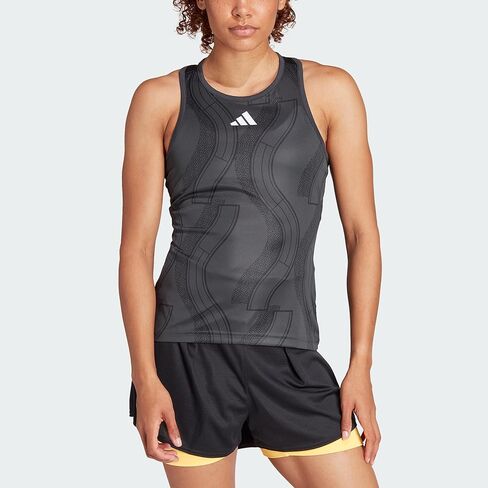 أديداس Club Tennis Graphic Tank Top رمادي/أسود/كربون SM in Saudi Arabia