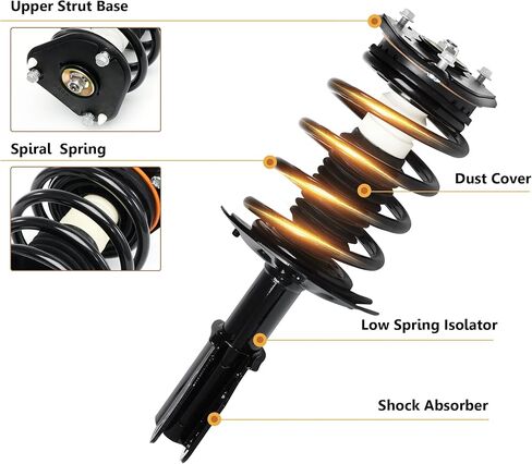 زوج من ممتص الصدمات الأمامي من Vextone 171361 مناسب لسيارة Ford F150 2004 2005 2006 2007 2008 - مجموعة الصدمات والدعامات الكاملة لجوانب السائق والركاب (قطعتان) in Kuwait