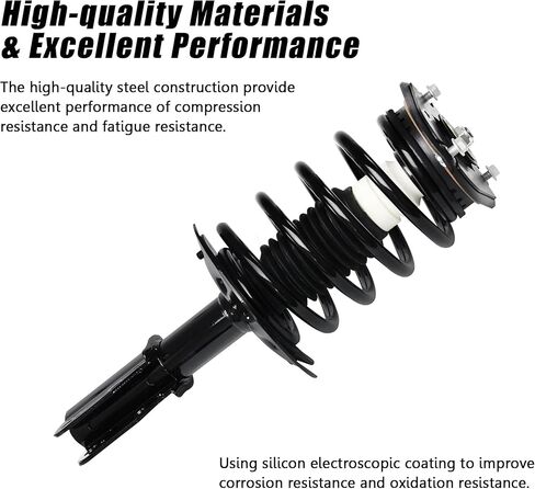 زوج من ممتص الصدمات الأمامي من Vextone 171361 مناسب لسيارة Ford F150 2004 2005 2006 2007 2008 - مجموعة الصدمات والدعامات الكاملة لجوانب السائق والركاب (قطعتان) in Kuwait