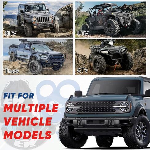 تتضمن مجموعة معدات التعافي للطرق الوعرة ELITEWILL 4x4 حافظة شجرة مقاس 3 × 8 بوصة، وتكبل صناعي ناعم مقاس 1/2 بوصة × 22 بوصة مع أكمام إضافية (قوة كسر تبلغ 56000 رطل) وبكرة كتلة خطف 10 طن in Saudi Arabia