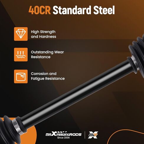 مجموعة عمود المحور CV من maxpeedingrods لـ Arctic Cat 400 450 500 550 650 700 1000 Thunder Cat 2004-2014، الجانب الخلفي الأيسر والأيمن 1502-938، 0502-811 in Saudi Arabia